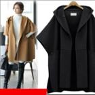 Elbow-sleeve Hooded Coat