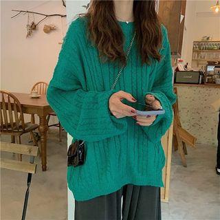 Cable Knit Sweater / Wide Leg Pants