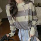 Knot Strap Round-neck Knit Sweater