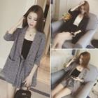 Set: Single Breasted Blazer + Tie-waist Shorts + Camisole Top