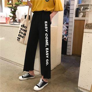Letter Printed Pants