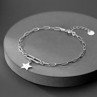 925 Sterling Silver Star Bracelet S925silver - One Size