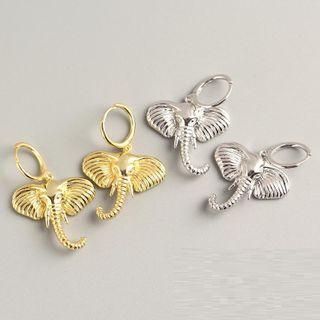 Elephant Hoop Earring