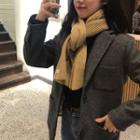 Plain Rib Knit Scarf
