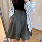 Elastic-waist Linen Dress Skirt