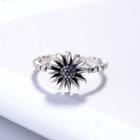 925 Sterling Silver Daisy Open Ring As Shown In Figure - One Size
