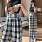 High-waist Loose-fit Casual Straight Cut Pants