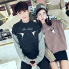 Couple Matching Color-block Knit Top