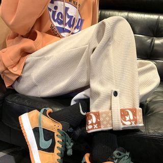Paisley Hem Corduroy Pants