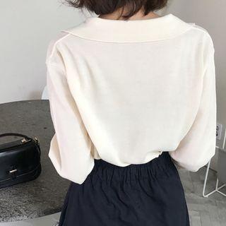 Lapelled Cardigan Ivory - One Size