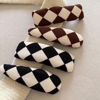 Checker Fabric Hair Clip (various Designs)