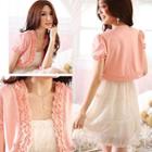 Frill Trim Short-sleeve Bolero