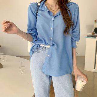 Textured Denim Shirt