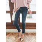 Plus Size Band-waist Stretch Skinny Jeans