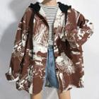 Printed Hooded Shirt
