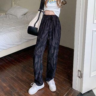 Tie Dye Wide Leg Jeans