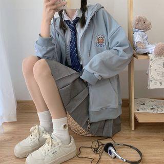 Bear Zip-up Hoodie