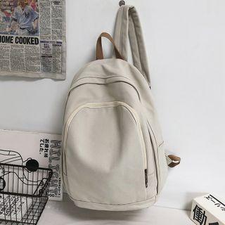 Plain Canvas Backpack / Bag Charm / Set