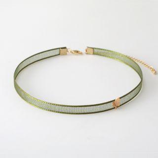 Butterfly Mesh Choker Green - One Size