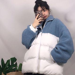 Fleece Panel Zipped Jacket