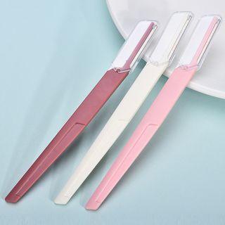 Set Of 3: Eyebrow Razor White & Pink & Red - One Size