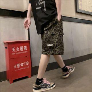 Leopard Print Oversized Sweatpants