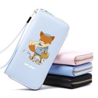 Fox Print Long Wallet