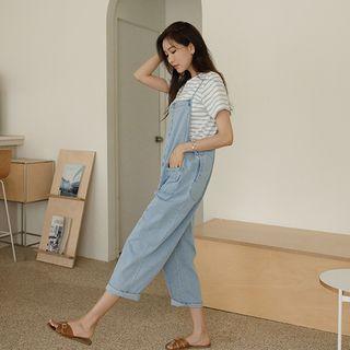 Reversible Button-up Denim Jumpsuit