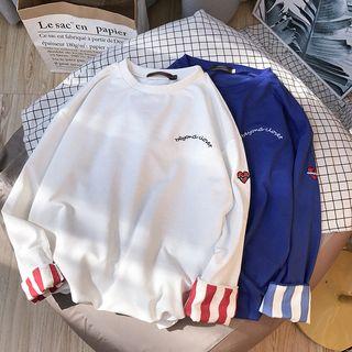 Lightweight Loose-fit Embroidered Pullover