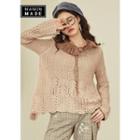 Loose-fit Pointelle-knit Sweater