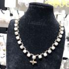 Faux Pearl Bee Pendant Necklace As Shown In Figure - One Size