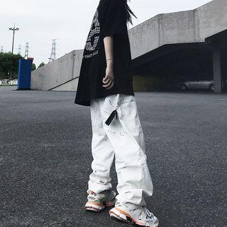 Paint Splatter Wide Leg Pants