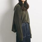 Mock-neck Long-sleeve Oversize Sweater