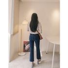 Brushed Fleece-lined Boot-cut Jeans