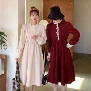 Lace-trim Panel Dress