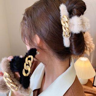 Chunky Chain Chenille Hair Clamp