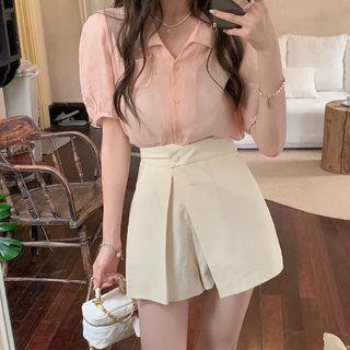 Short-sleeve Blouse / Plain Shorts
