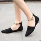 Ankle Strap Genuine Leather Flats