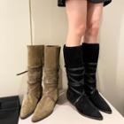 Pointy Strappy Short Boots