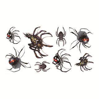 Spider Print Waterproof Temporary Tattoo One Piece - One Size