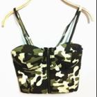 Camo Camisole Top Army Green - One Size