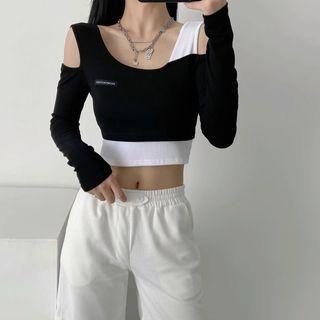 Long Sleeve Cut-out Top