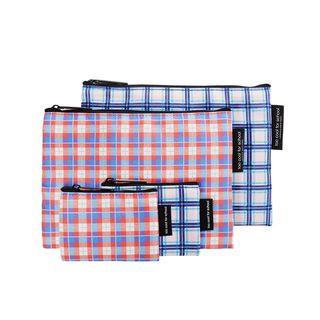 Too Cool For School - Check Flat Pouch 2pcs #pop Art