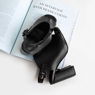 Slingback Chunky-heel Mules