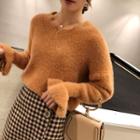 Furry Bell-sleeve Sweater