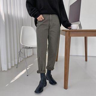 [magic Pants] Washed Baggy Jeans
