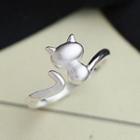 Sterling Silver Cat Ring