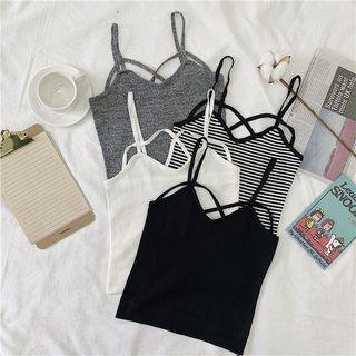 Cross Strap Knit Top