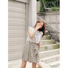 Tie-waist Polka-dot Skort