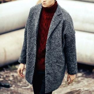 Notched-lapel Single-breasted M Lange Coat